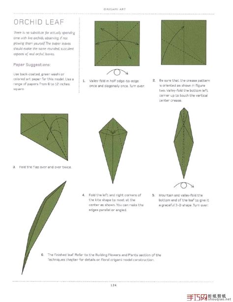 Origami Orchid Blossom Instructions