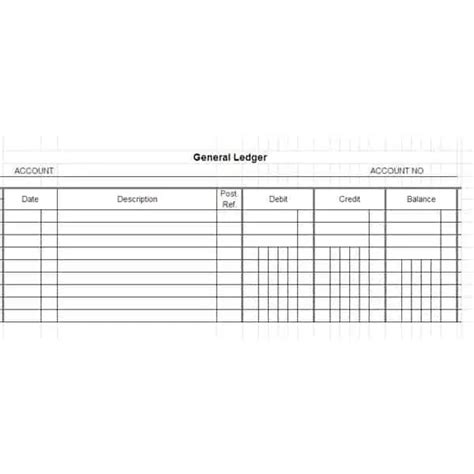 3 Excel Ledger Templates Word Excel Formats