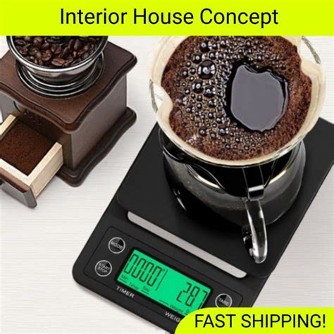 Jual Timbangan Kopi Digital Kg Gr Timer V Drip Coffee Scale