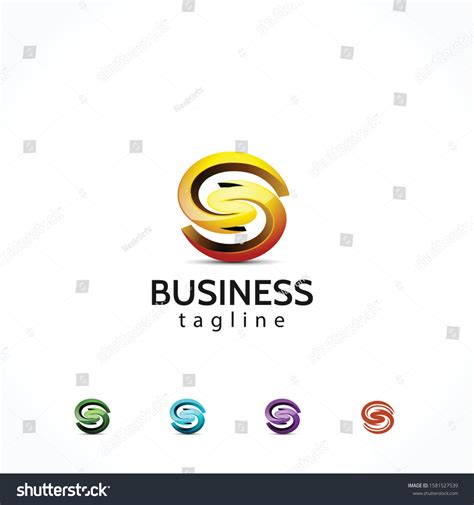 Modern 3d Tech Letter S Logo Stock Vector Royalty Free 1581527539