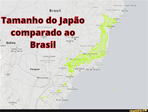 Brasil Tamanho Do Jap O Comparado Ao Goi Nia Bol Via Brasil Goi Nia