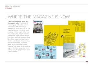 A Look Book For An Alumni Magazine Redesign Ppt