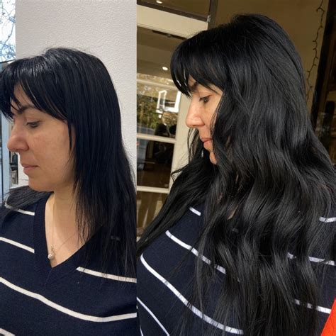 Color And Extensions Specialist On Instagram “before And After 2 Rows Of Beaded Weft Extensions