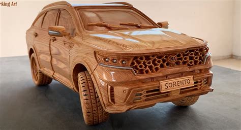 This 1:11 Scale Wooden New Kia Sorento Will Cost You $1,250 | Carscoops