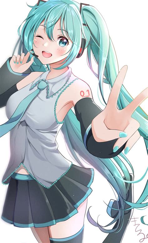 初音ミク「 いいツインテールの日 初音ミクさん 」 まてる🌸illustratorのイラスト