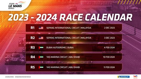 Asian LMS Kalender 2023 24 Offentliggjort Racing24 7 Net