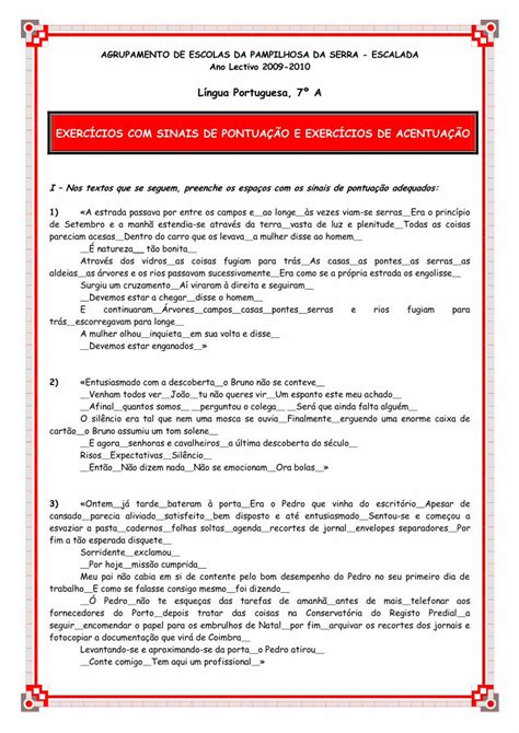 PDF Pontuação acentuação exercícios pdf DOKUMEN TIPS