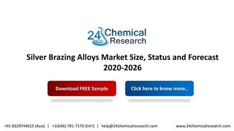 Ppt Silver Brazing Alloys Market Size Status And Forecast 2020 2026