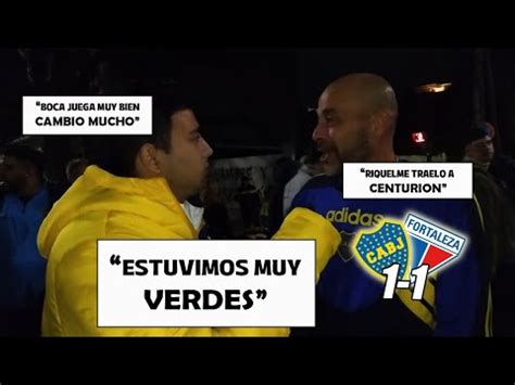 REACCIÓN CON LOS HINCHAS DE BOCA COPA SUDAMERICANA BOCA 1 1 FORTALEZA