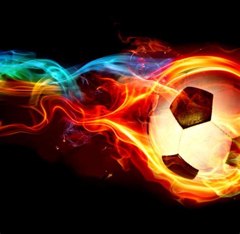 Burning Soccer Ball Wallpaper Free Hd Wallpapers