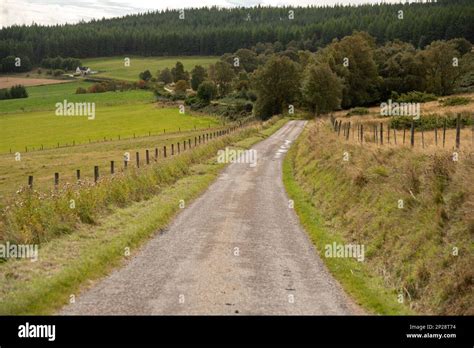 Mountain Road Landscape In The Scottish Highlands Stock Photo Alamy