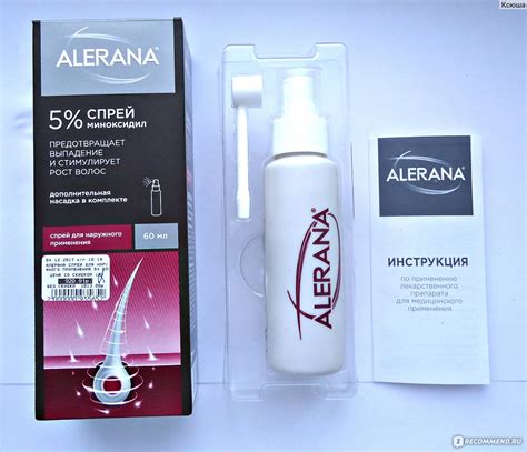 Спрей для волос Alerana для наружного применения 5% - «Единственное ...