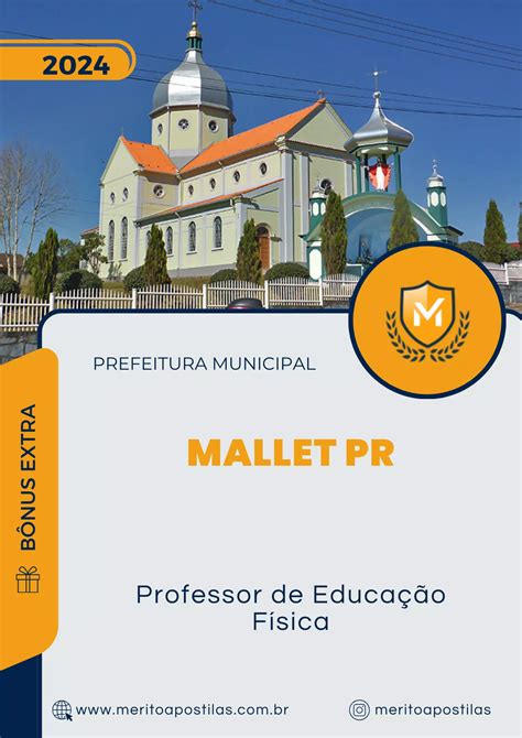 Apostila Professor de Educação Física Prefeitura de Mallet PR 2024