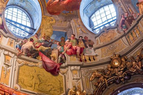 Vienna National Library Interiors And Decors Editorial Photography