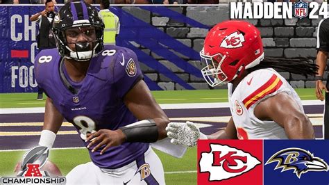 🔴nfl Live Kansas City Chiefs Vs Baltimore Ravens Afc Championship Game January 28th 2024 Youtube