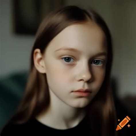 Close Up Of A Finnish Brunette Girl In A Room On Craiyon