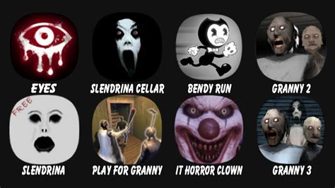 Eyes The Horror Game Slendrina The Cellar Bendy Run Granny Chapter