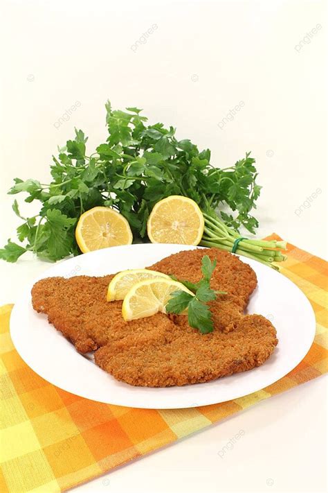 Fondo Wiener Schnitzel Con Lim N Schnitzel Vien S Cocina Comida Foto E