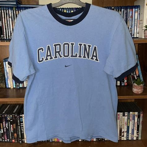 Vintage Unc T Shirt Carolina Script Across The Depop