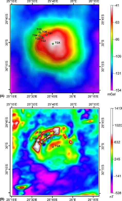 Positions Of The Boreholes Shown On The Regional Gravity Data A And