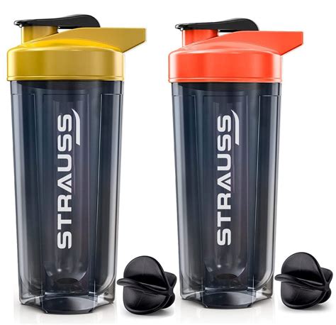 Plastic Strauss Energy Shaker Bottle Black Shade Im Ml At