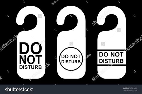 Do Not Disturb Signs Vector Illustration Royalty Free Stock Vector