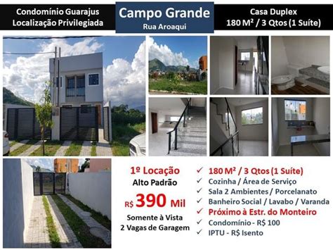 Casa Campo Grande Aroaqui Guarajus 180M²