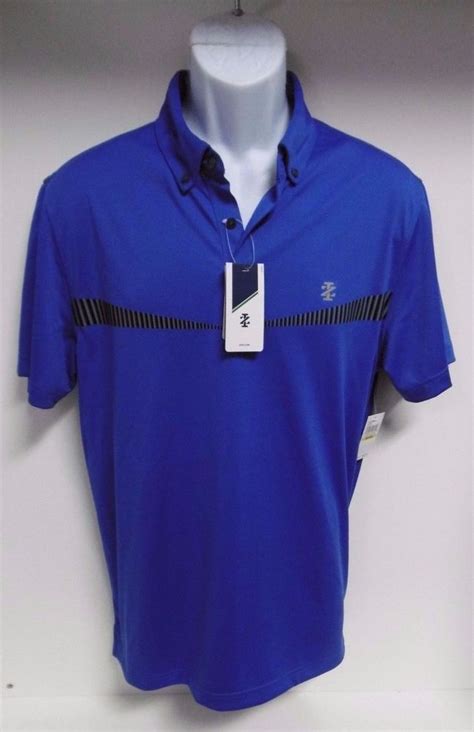 Izod Golf Polo Shirt Mens Dazzling Blue Extra Large Golf Polo Athletic Fit B57 Izodgolf