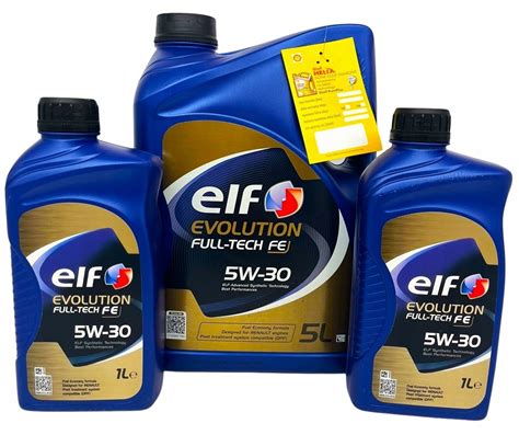 Olej ELF 5W30 EVOLUTION FULL TECH FE ZESTAW 7L ZAWIESZKA GRATIS