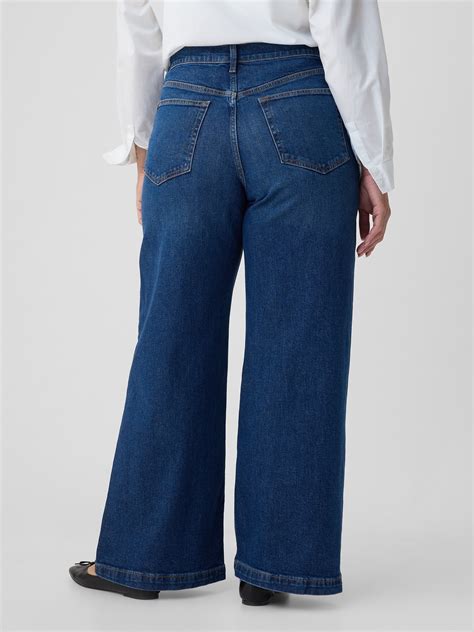 High Rise Stride Wide Leg Jeans Gap