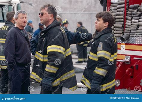 Fdny Firefighters On Duty New York City Usa Editorial Photography