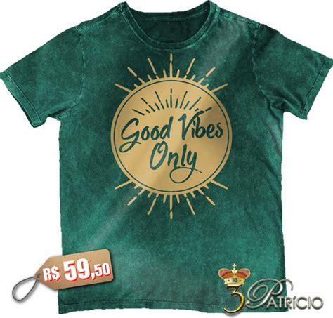 Camiseta Goodvibes Only Em Algod O Premium Marmorizado