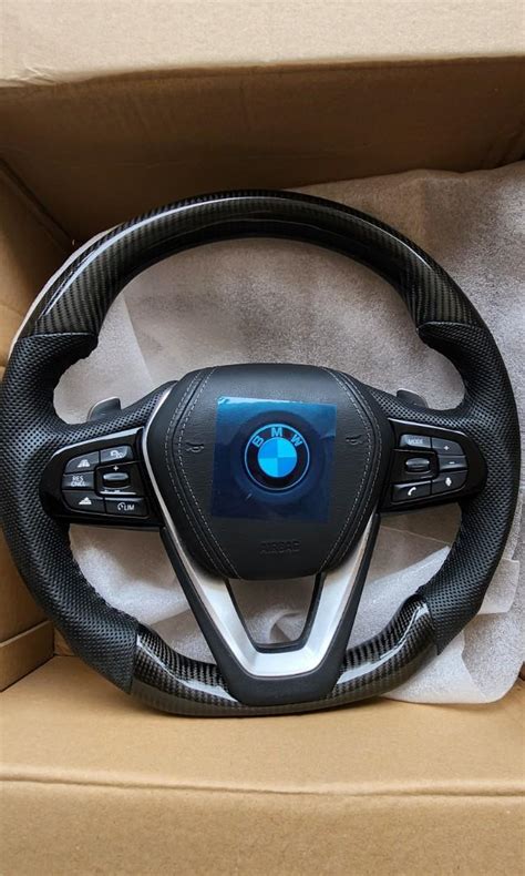 Bmw G Carbon Flat Bottom Steering Wheel With Airbag Car Accessories