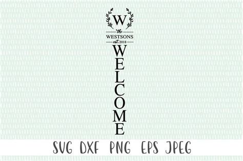 Customizable Monogram Last Name Front Porch Sign Svg Farmhouse Sign Svg