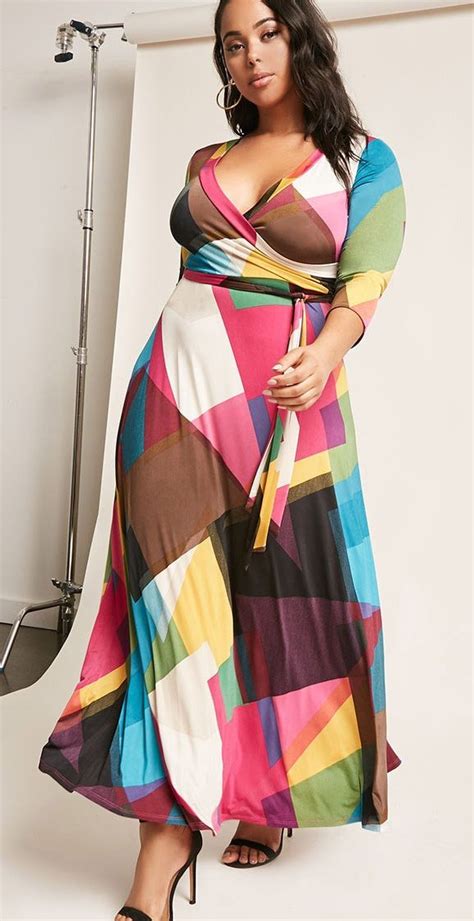 Plus Size Colorblock Maxi Dress Color Block Maxi Dress Plus Size