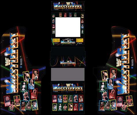 Arcade Up Cabinet Wwf Wrestlefest Themed Replacement Graphics For Your