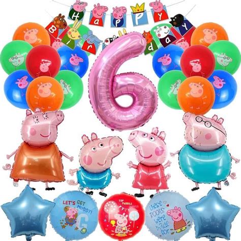 Decoration Anniversaire Pig 6 Ans Decoration Anniversaire Fille 6 Ans