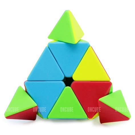 Cubo Mágico Pyraminx Qiyi QiMing Stickerless ONCUBE Cubo Mágico