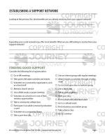 Establishing A Support Network COD Worksheet Journey To Recovery