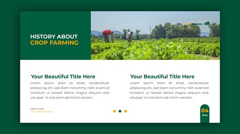 Organic Farming PPT Presentation Slide Template Behance