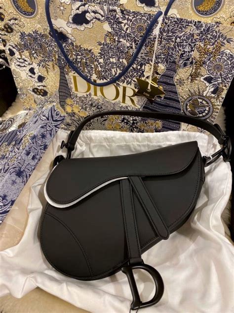 Dior Saddle Bag Black Ultramatte Calfskin Womens Fashion Bags And Wallets Shoulder Bags On