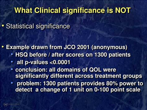 Ppt Clinical Significance For Quality Of Life Endpoints In Clinical