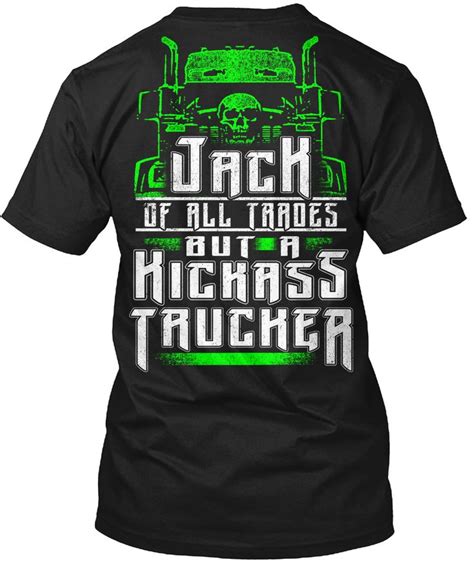 Vitome Truck Driver Trucker T Shirt A Kickass Trucker Truck Driver T