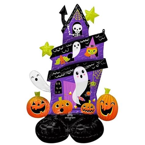 Halloween Haunted House Airloonz Air Fill Giant Foil Balloon 127cm 50