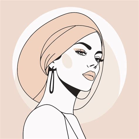 Premium Vector Woman One Line Art Illustration