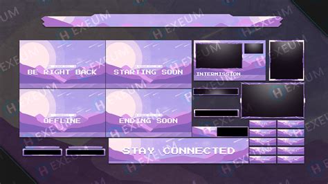 Retro Stream Overlays Retro Twitch Overlay Collection Hexeum