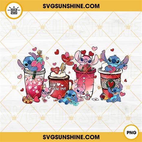 Stitch Love Svg Stitch With Heart Svg Cute Stitch Valentine Svg Png