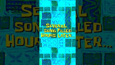 Shorts Spongbob Several Song Filled Hours Later Spongebob Time