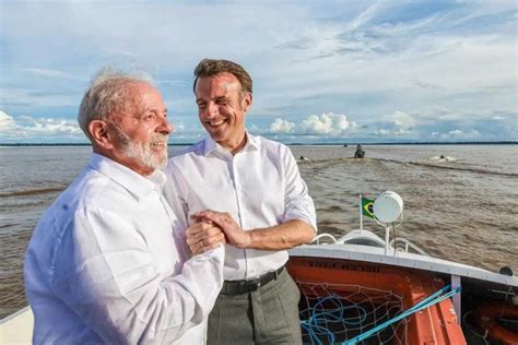 Ensaio De Pr Casamento Fotos De Lula E Macron Em Bel M Viram Meme