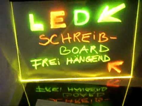 RGB LED SMD Leuchtboard Schreibtafel Transparent Schaufenster Werbung